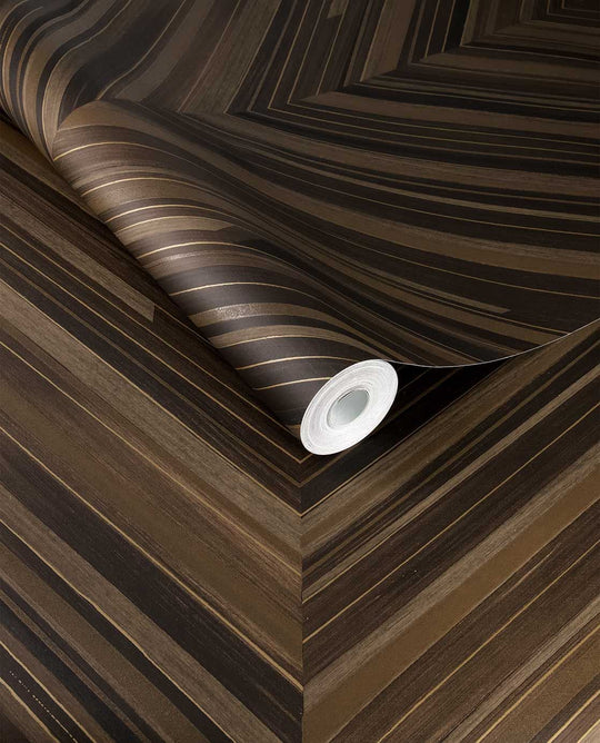 EIJFFINGER Gilded 340165 - Afbeelding 1 - Naturel, Klassiek, Stoer, Industrieel, Chic, Glamour, Strepen, Natuurlijk, Geometrisch