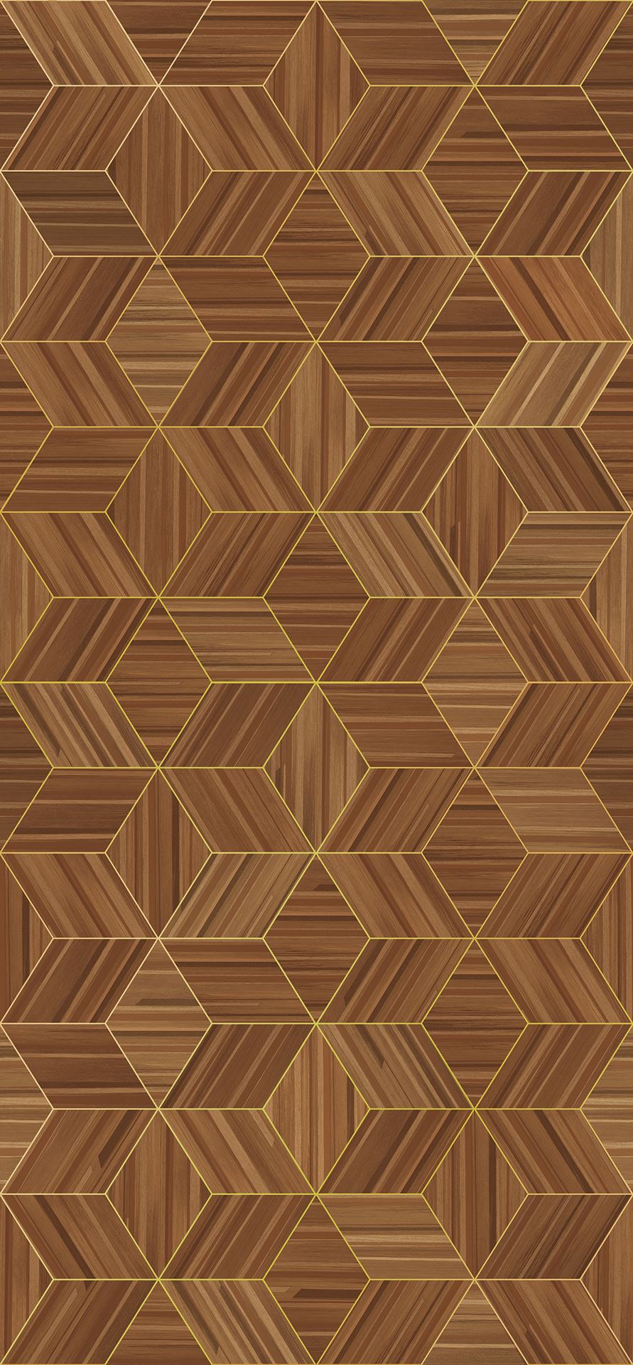 EIJFFINGER Gilded 340181 - Afbeelding 1 - Naturel, Metallic, Klassiek, Stoer, Industrieel, Chic, Glamour, Strepen, Geometrisch 