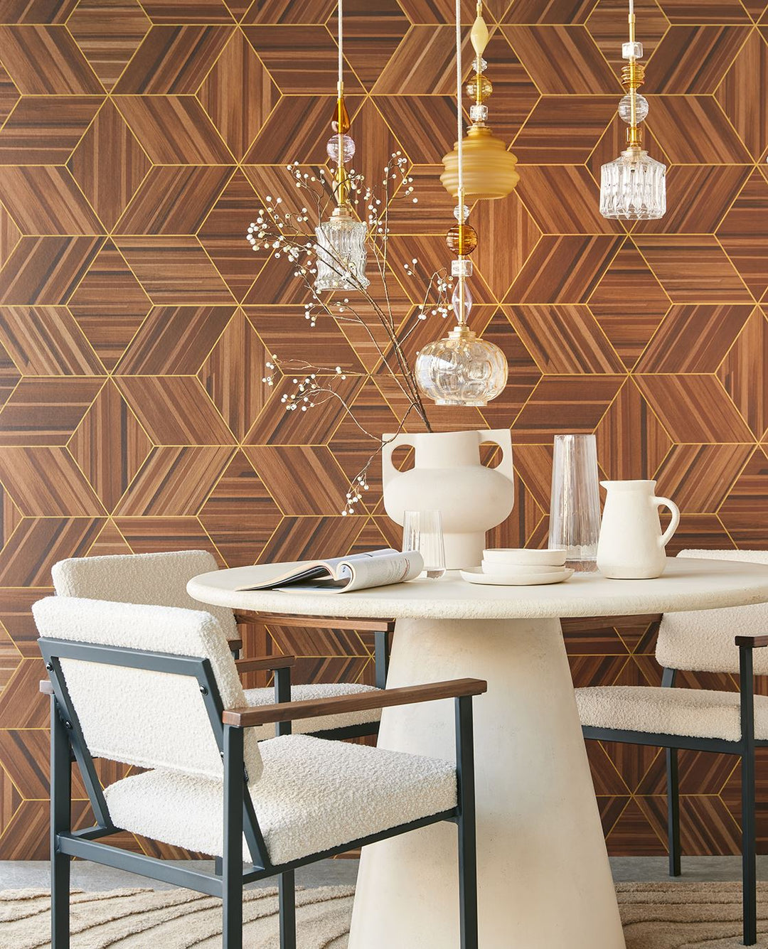 EIJFFINGER Gilded 340181 - Afbeelding 2 - Naturel, Metallic, Klassiek, Stoer, Industrieel, Chic, Glamour, Strepen, Geometrisch 