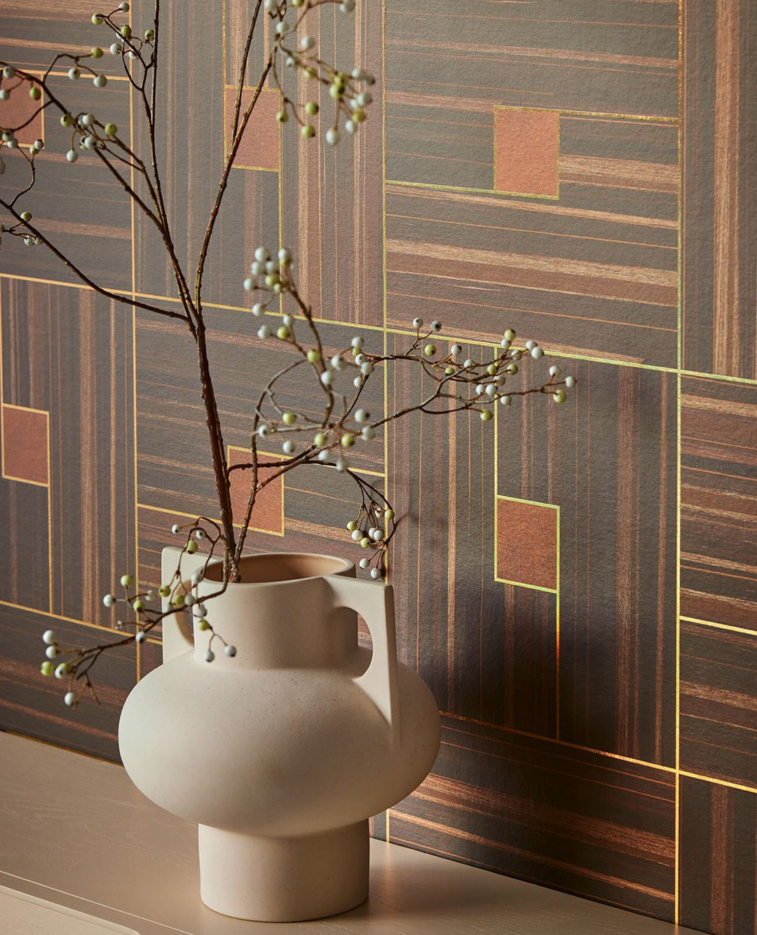 EIJFFINGER Gilded 340183 - Afbeelding 3 - Naturel, Klassiek, Stoer, Industrieel, Chic, Glamour, Strepen, Geometrisch 