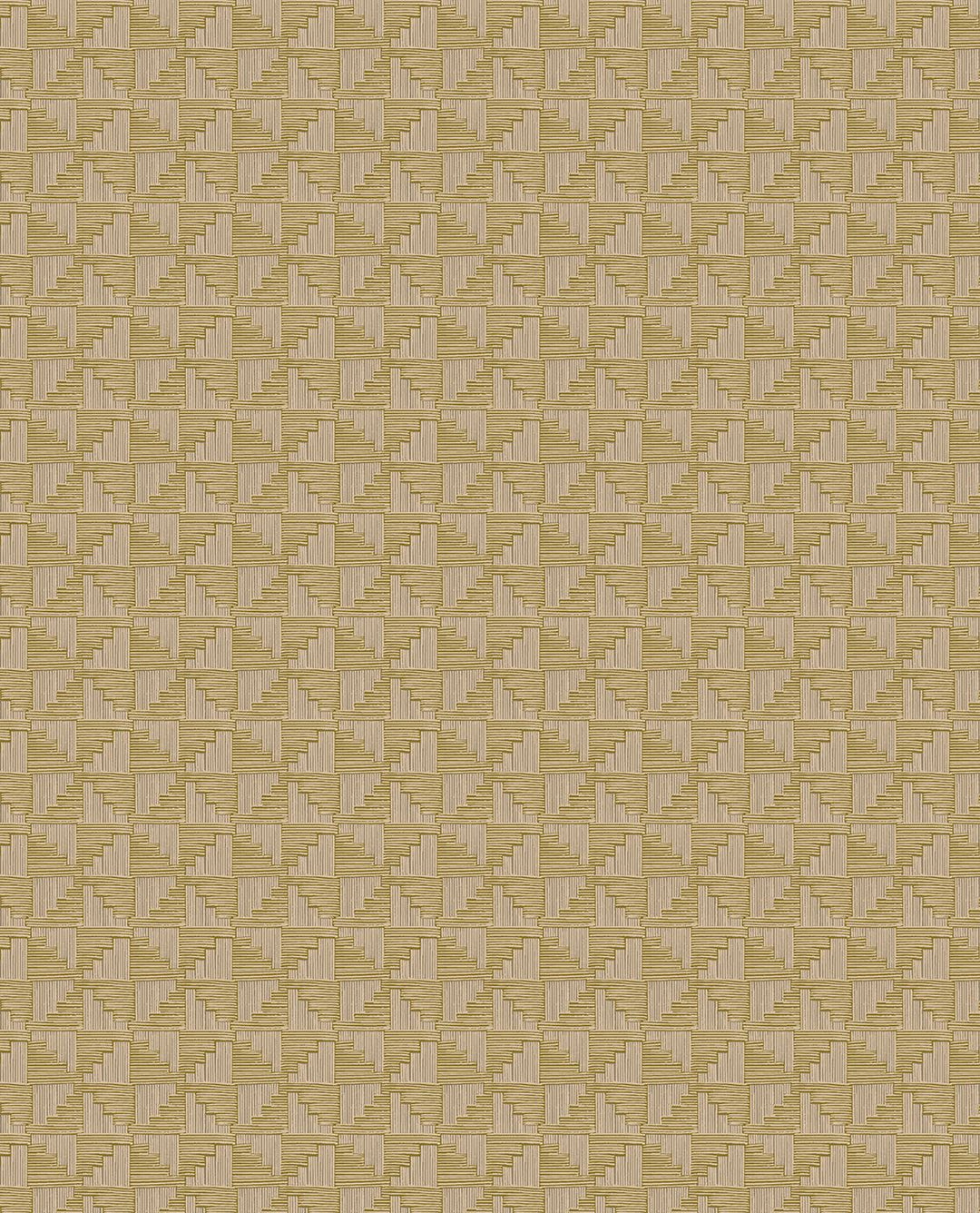 EIJFFINGER Revive 333652 - Afbeelding 1 - Geel, Goud, Retro, Vintage, Landelijk, Basic, Effen, Uni, Structuren, Grafisch