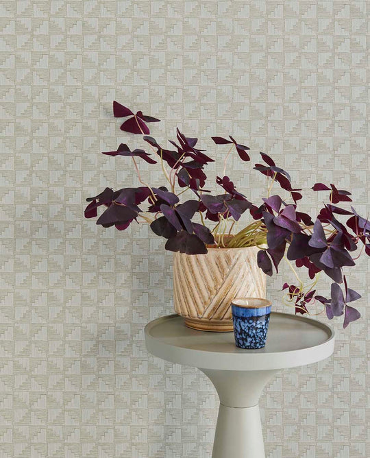 EIJFFINGER Revive 333654 - Afbeelding 3 - Naturel, Groen, Scandinavisch, Romantisch, Basic, Effen, Uni, Structuren, Grafisch