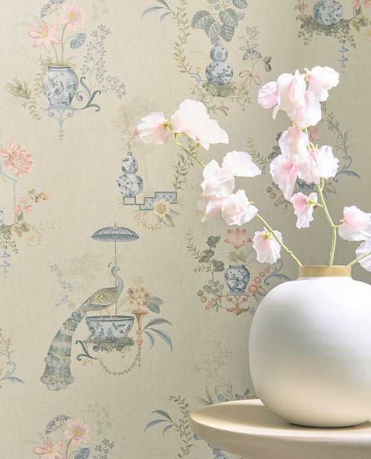 EIJFFINGER Pip Studio 6 333140 - Afbeelding 2 - Naturel, Romantisch, Pip Studio, Bloemen, Bladeren
