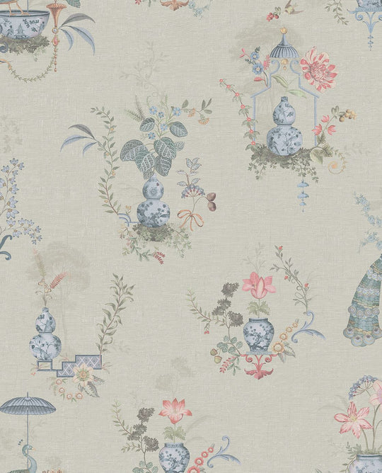 EIJFFINGER Pip Studio 6 333140 - Afbeelding 1 - Naturel, Romantisch, Pip Studio, Bloemen, Bladeren