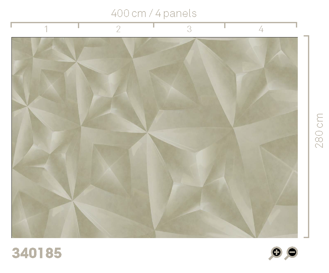EIJFFINGER Gilded 340185 - Afbeelding 4 - Groen, Chic, Glamour, Fantasie, Geometrisch 