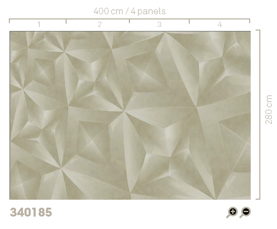 EIJFFINGER Gilded 340185 - Afbeelding 4 - Groen, Chic, Glamour, Fantasie, Geometrisch 