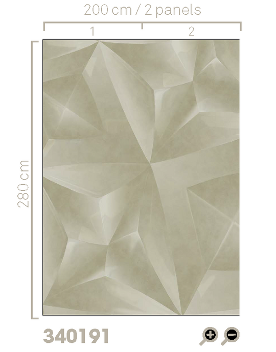 EIJFFINGER Gilded 340191 - Afbeelding 2 - Groen, Chic, Glamour, Fantasie, Geometrisch 
