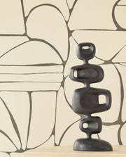EIJFFINGER Solange 340280 - Afbeelding 3 - Wit, Zwart / Grijs, Stoer, Industrieel, Geometrisch 