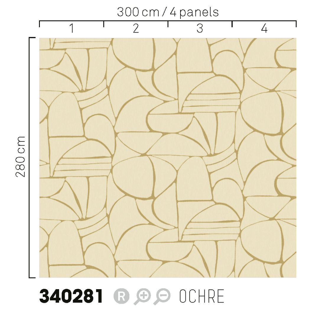 EIJFFINGER Solange 340281 - Afbeelding 4 - Geel, Stoer, Industrieel, Geometrisch 