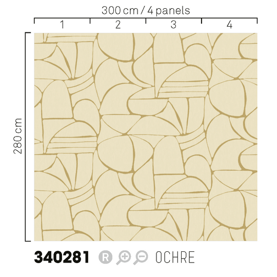 EIJFFINGER Solange 340281 - Afbeelding 4 - Geel, Stoer, Industrieel, Geometrisch 