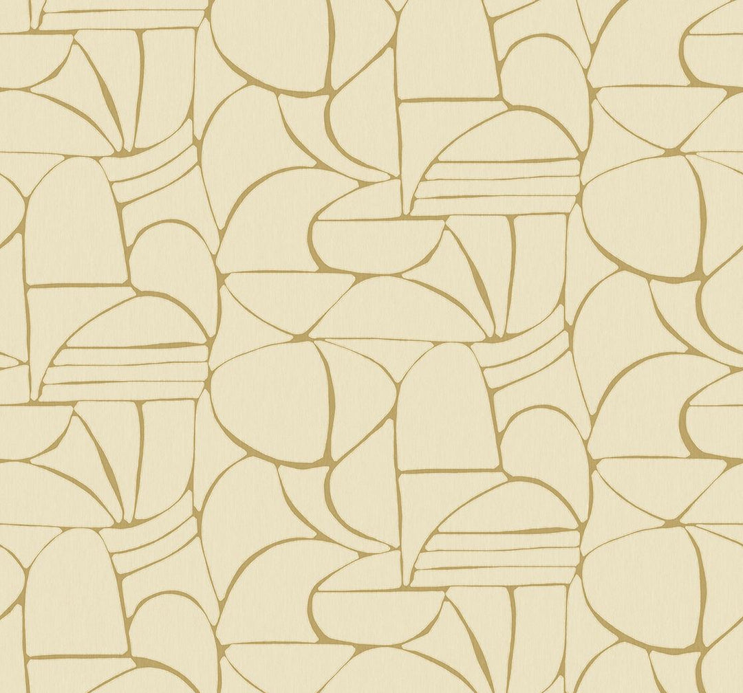 EIJFFINGER Solange 340281 - Afbeelding 1 - Geel, Stoer, Industrieel, Geometrisch 