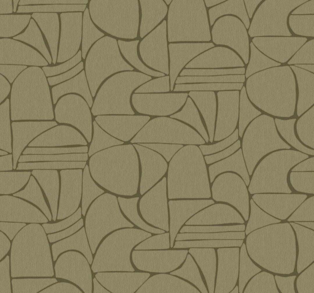 EIJFFINGER Solange 340282 - Afbeelding 1 - Groen, Stoer, Industrieel, Geometrisch 