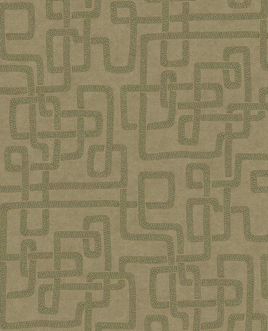 EIJFFINGER Solange 340231 - Afbeelding 1 - Groen, Etnisch, Geometrisch