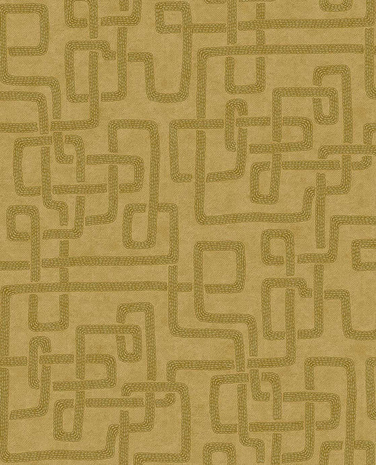 EIJFFINGER Solange 340234 - Afbeelding 1 - Geel, Etnisch, Geometrisch