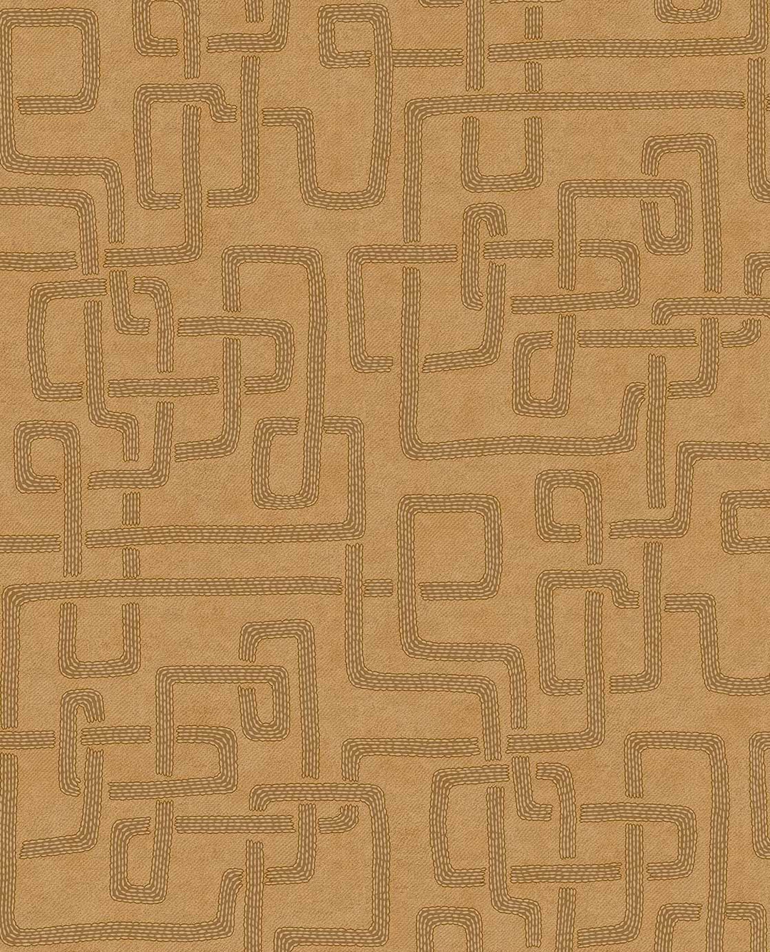 EIJFFINGER Solange 340235 - Afbeelding 1 - Oranje, Retro, Vintage, Etnisch, Geometrisch