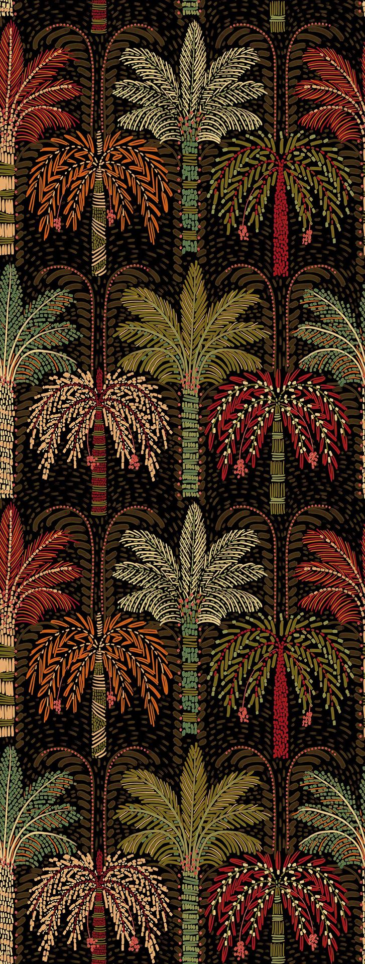 EIJFFINGER Solange 340290 - Afbeelding 1 - Naturel, Multi, Retro, Vintage, Etnisch