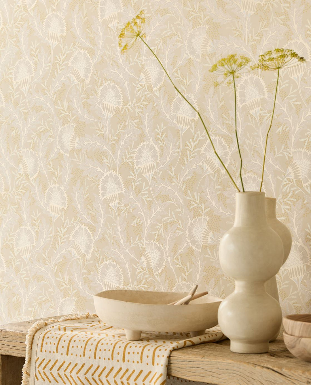 EIJFFINGER Solange 340210 - Afbeelding 3 - Wit, Romantisch, Bloemen