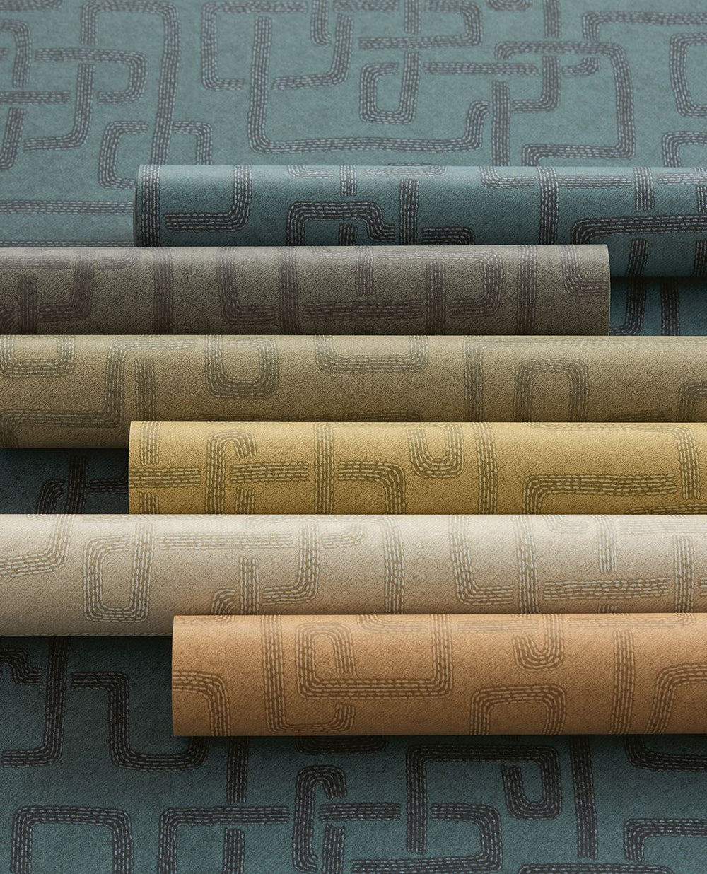 EIJFFINGER Solange 340232 - Afbeelding 2 - Blauw, Stoer, Industrieel, Geometrisch
