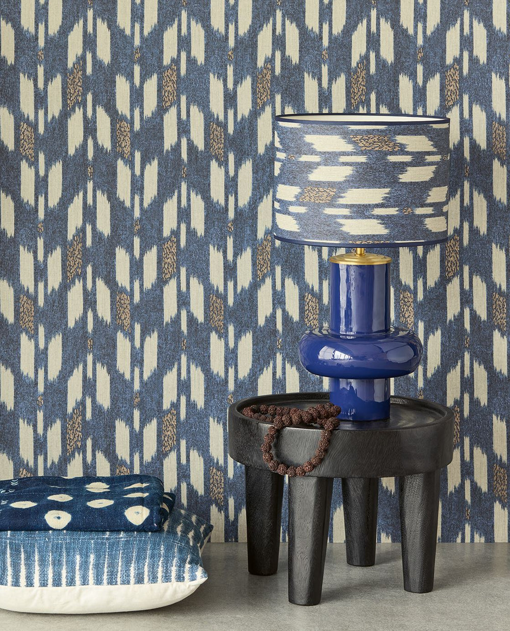 EIJFFINGER Solange 340245 - Afbeelding 2 - Blauw, Etnisch, Structuren
