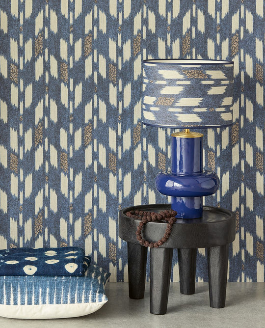 EIJFFINGER Solange 340245 - Afbeelding 2 - Blauw, Etnisch, Structuren