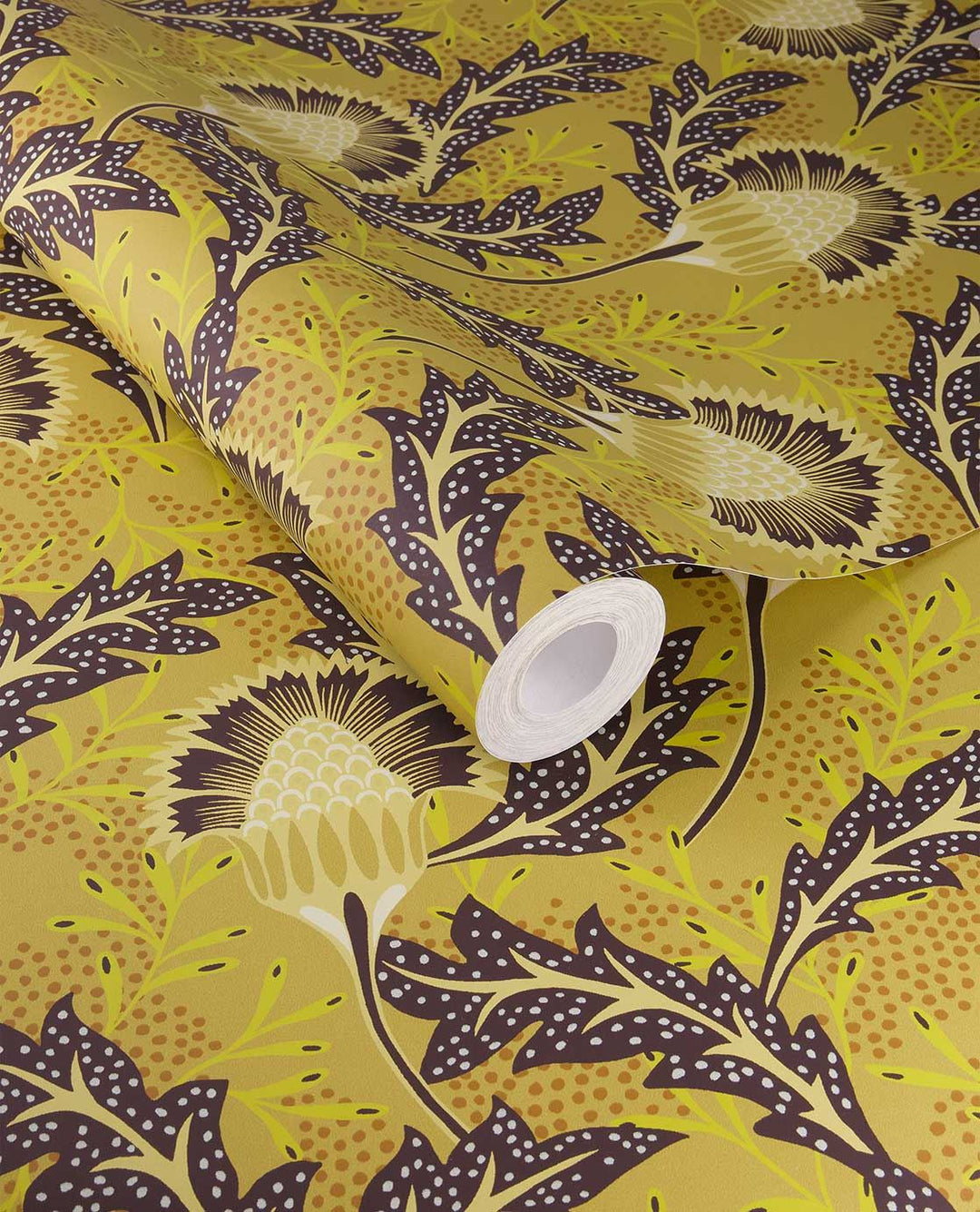 EIJFFINGER Solange 340212 - Afbeelding 1 - Geel, Retro, Vintage, Bloemen