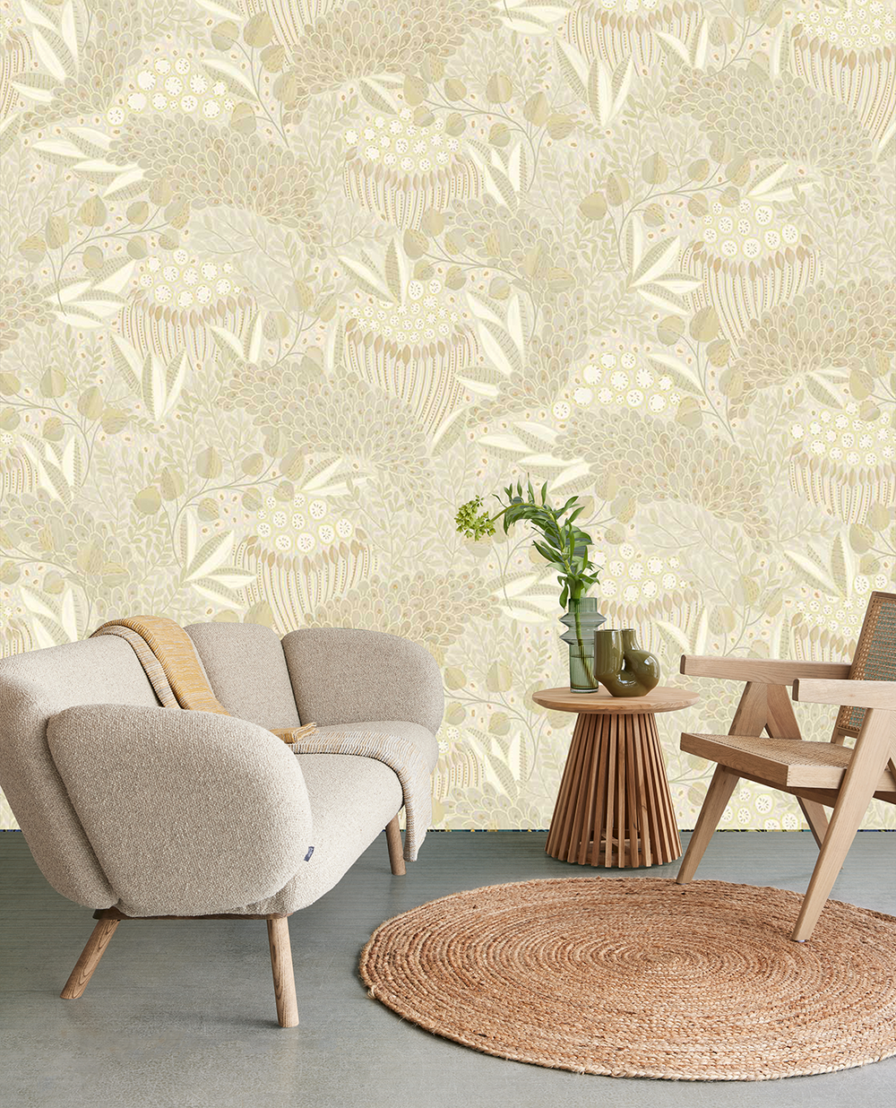 EIJFFINGER Solange 340288 - Afbeelding 2 - Naturel, Romantisch, Etnisch, Bladeren