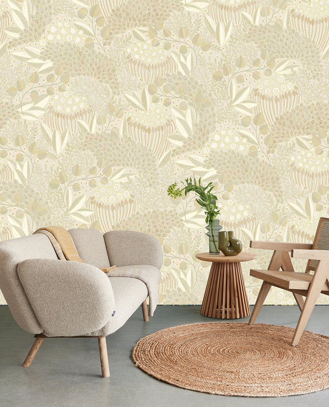 EIJFFINGER Solange 340288 - Afbeelding 2 - Naturel, Romantisch, Etnisch, Bladeren