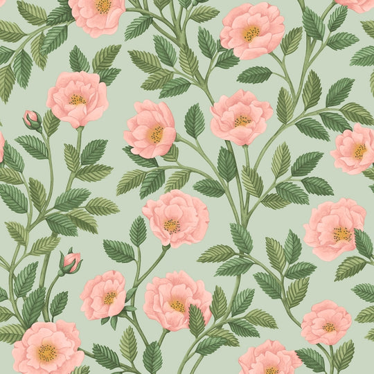 Cole &amp; Son Historic Royal Palaces – Great Masters Hampton Roses behang 118/7014