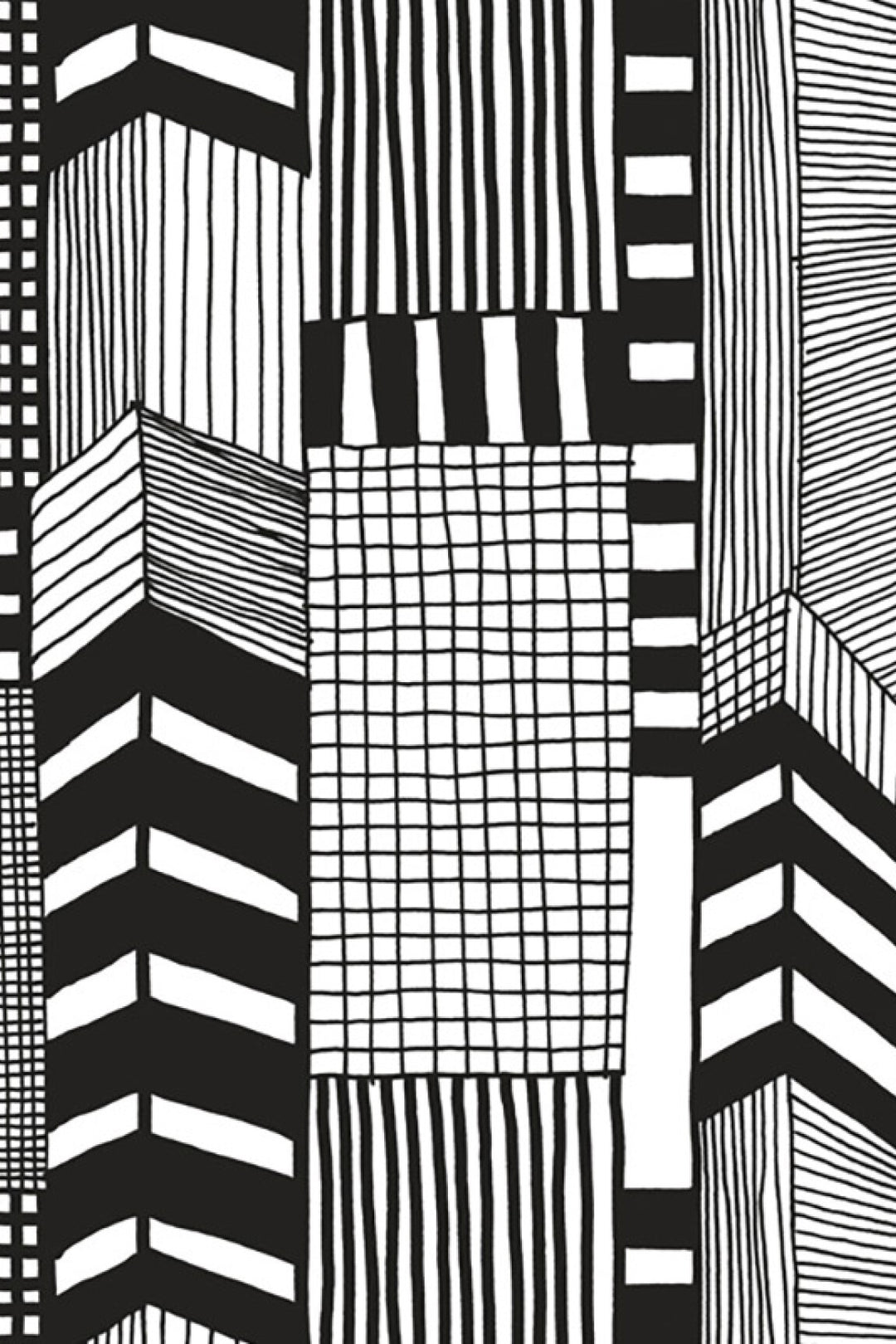 HookedOnWalls Marimekko Volume 05 Ruutukaava behang 14111Afbeelding 3