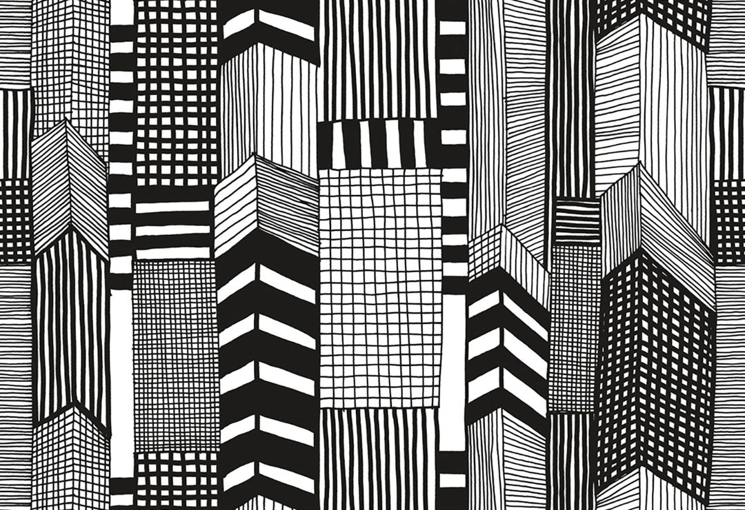 HookedOnWalls Marimekko Volume 05 Ruutukaava behang 14111Afbeelding 1