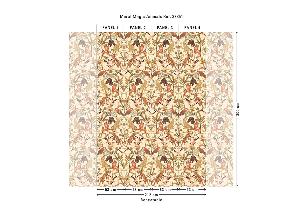 HookedOnWalls Marta Cortese Magic Animals behang 37852Afbeelding 3