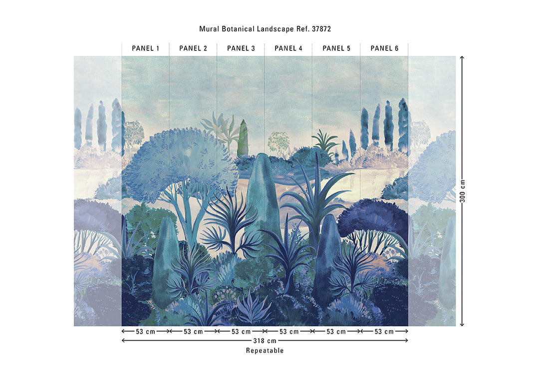 HookedOnWalls Marta Cortese Botanical Landscape behang 37872Afbeelding 5