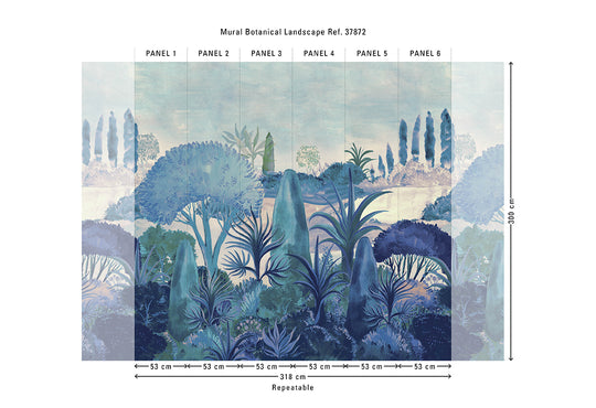 HookedOnWalls Marta Cortese Botanical Landscape behang 37872Afbeelding 5