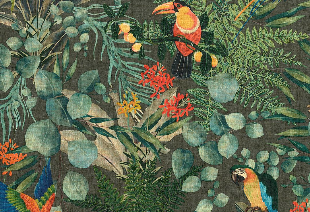 HookedOnWalls Lemuria Parrot behang 60623Afbeelding 1