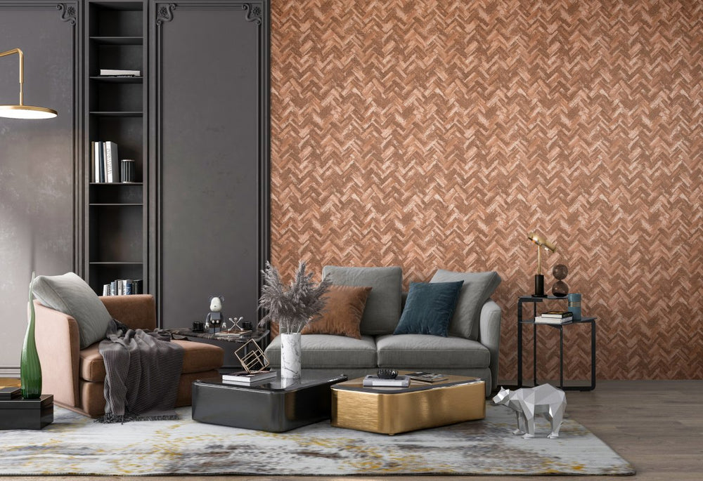 HookedOnWalls Amur Herringbone behang 15141Afbeelding 2