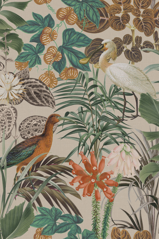 ARTE The Wading Birds Birds of Paradise BOP502 afbeelding 1 "Groen","Naturel"