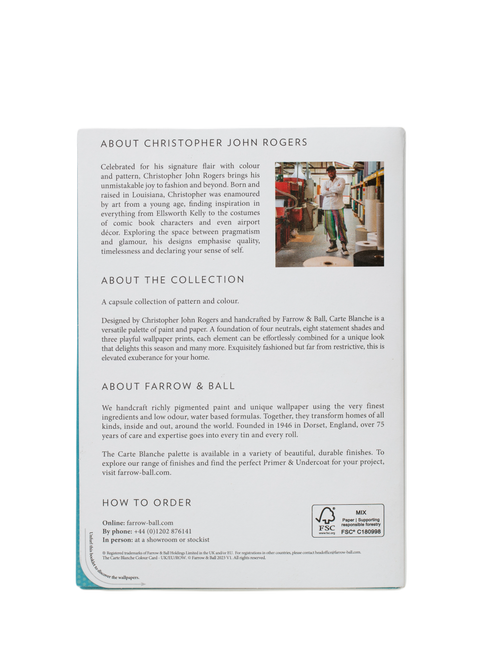 NEW: Farrow & Ball | Kleurenkaart (GRATIS) | Carte Blanche