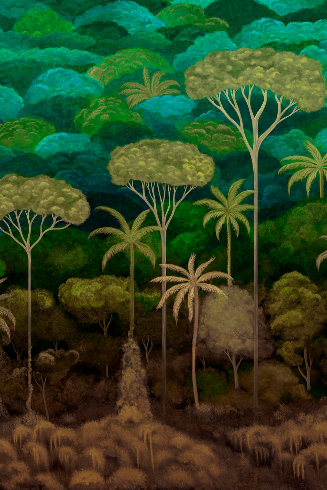 ARTE Ciel Tropical Décors & Panoramiques 97652 afbeelding 1 "Groen"