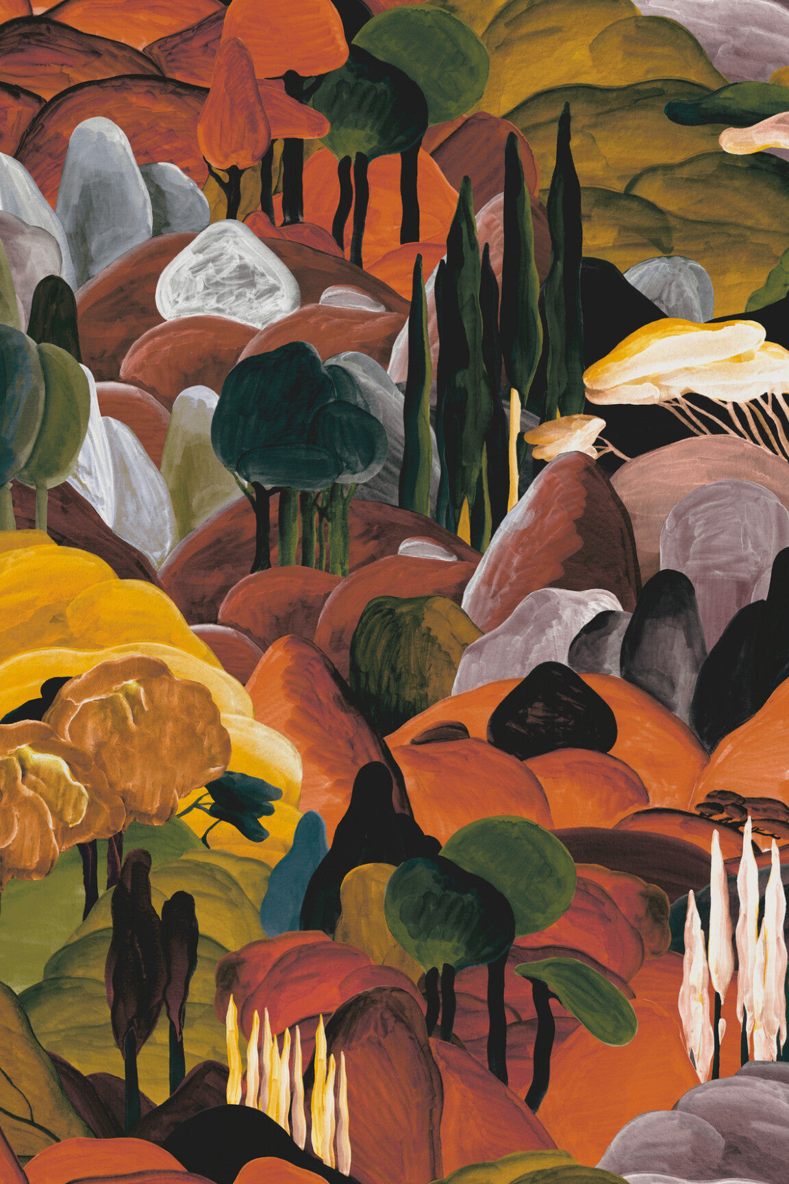 ARTE All'Ombra dei Cipressi Décors & Panoramiques 97500 afbeelding 1 "Oranje"