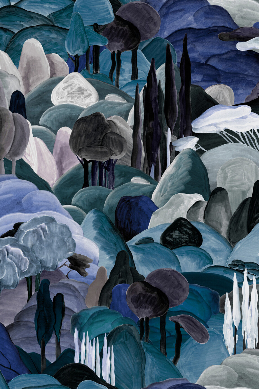 ARTE All'Ombra dei Cipressi Décors & Panoramiques 97502 afbeelding 1 "Blauw"