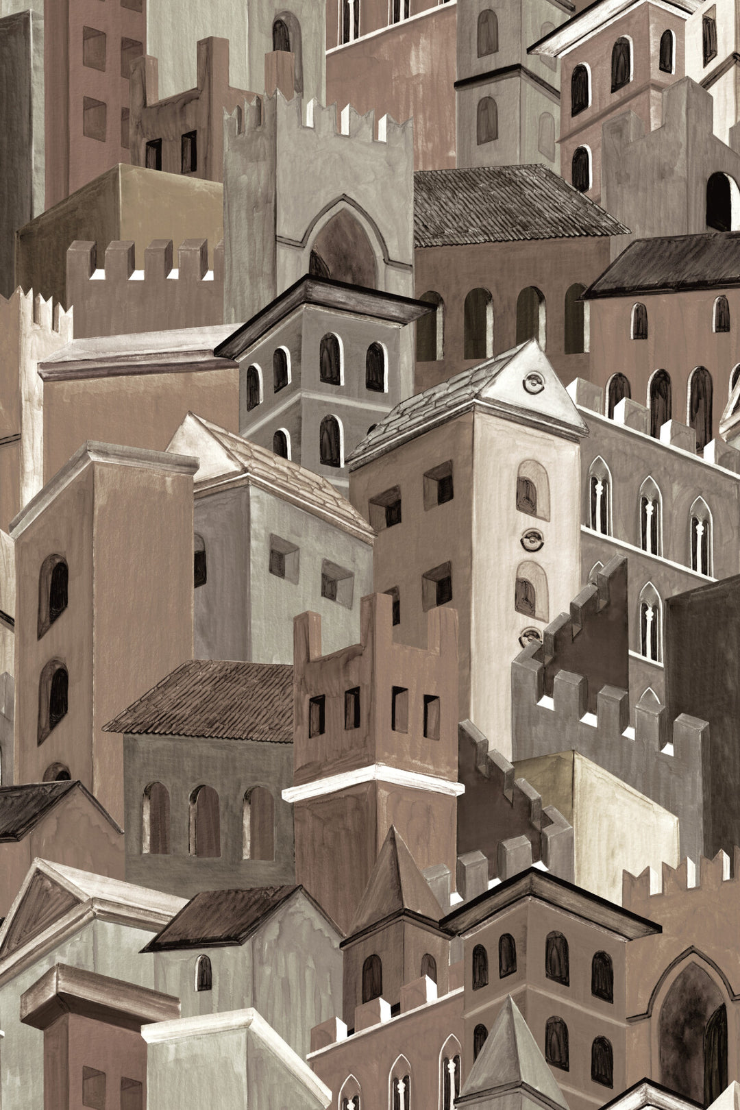 ARTE Città di Castello Décors & Panoramiques 97681 afbeelding 1 "Zwart / Grijs","Naturel"
