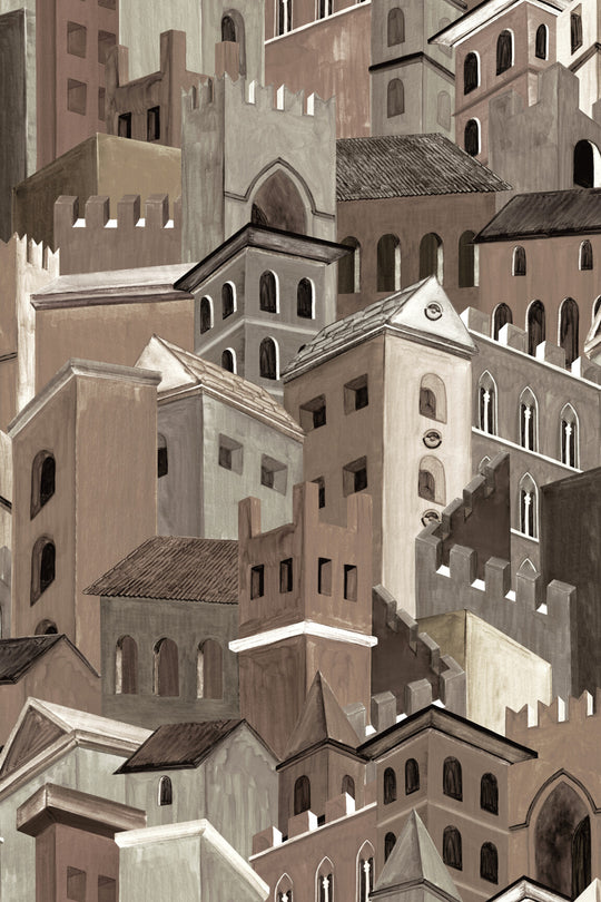 ARTE Città di Castello Décors &amp; Panoramiques 97681 afbeelding 1 "Zwart / Grijs","Naturel"
