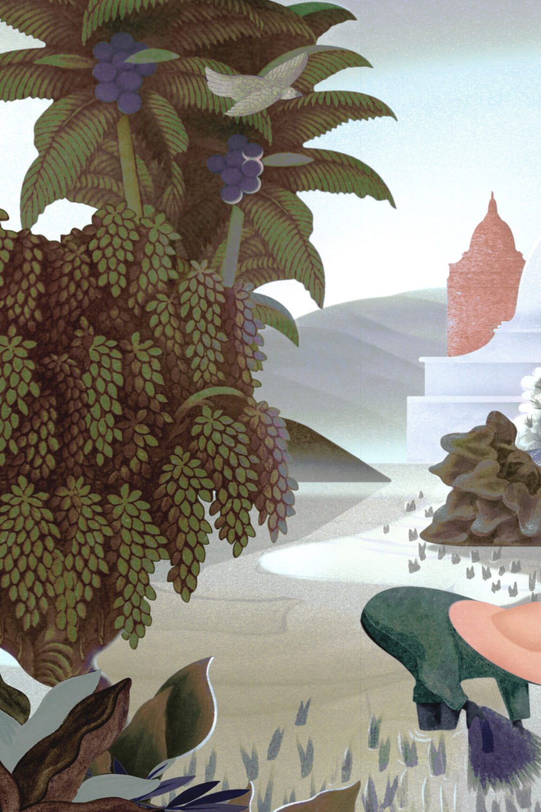 ARTE Hills of Sapa Décors & Panoramiques 97591 afbeelding 1 "Multi","Groen"