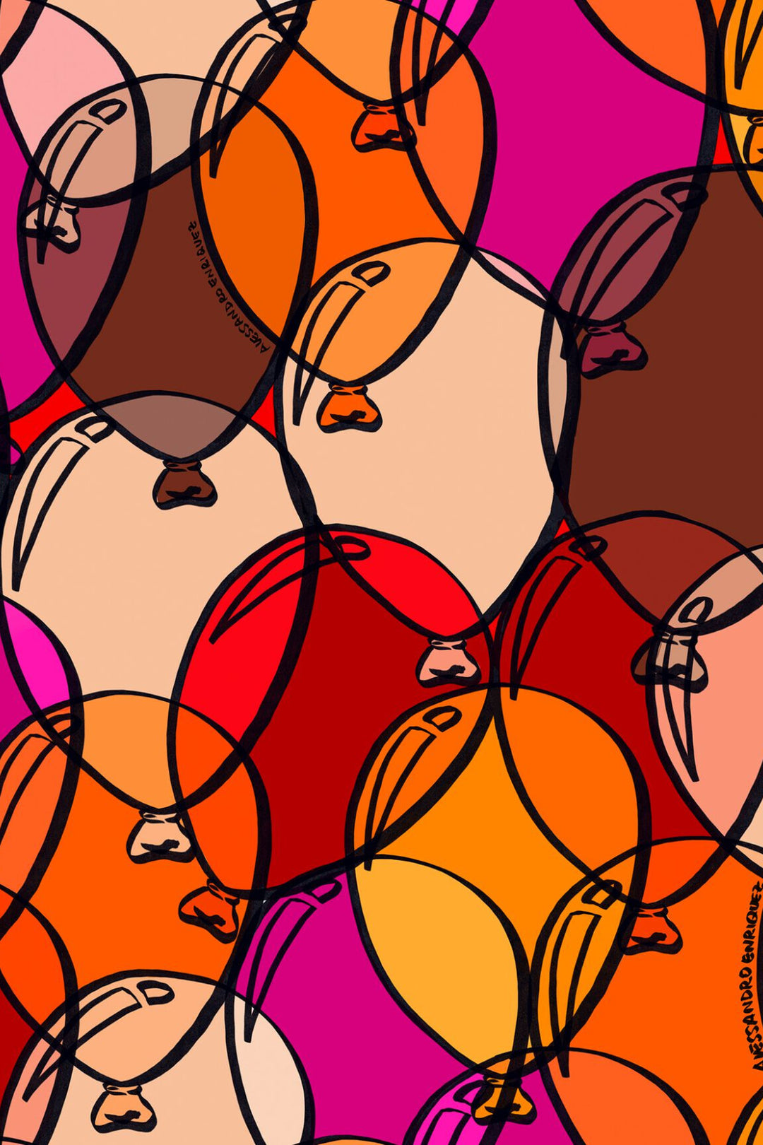 HookedOnWalls Enriquezland Balloons 1 behang 25524Afbeelding 3