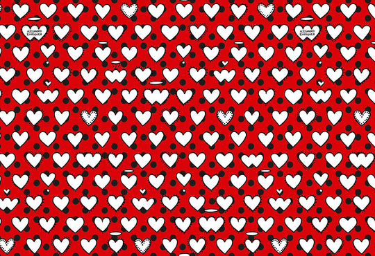 HookedOnWalls Enriquezland Cuori Pois behang 25503Afbeelding 1