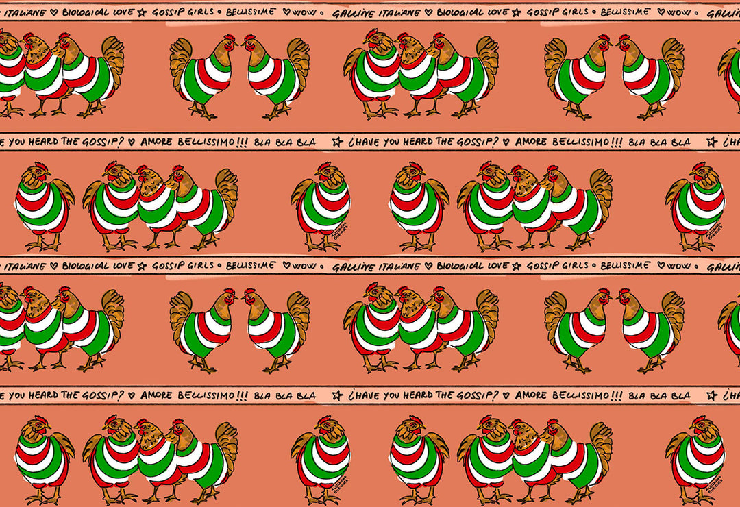 HookedOnWalls Enriquezland Galline Italiane behang 25511Afbeelding 1