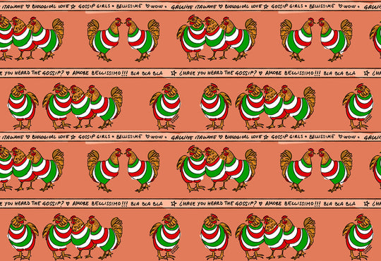 HookedOnWalls Enriquezland Galline Italiane behang 25511Afbeelding 1