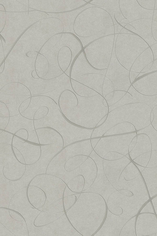 ARTE Calligraphy Bird Moooi Wallcovering Extinct Animals MO2012 afbeelding 1 "Zwart / Grijs"