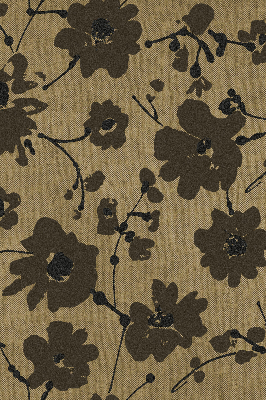 ARTE Metal Velvet Flower and Lin Flamant Suite III - Velvet 18001 afbeelding 1 "Bruin"