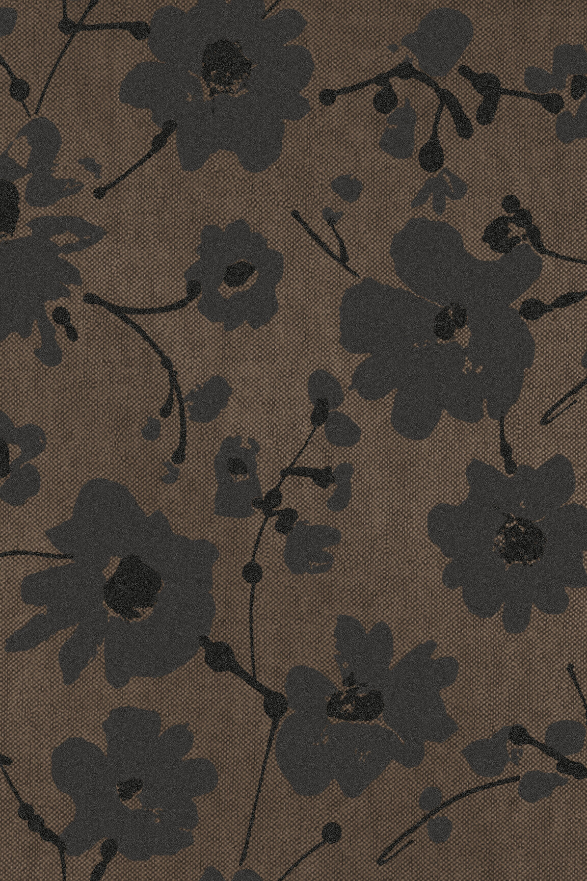 ARTE Metal Velvet Flower and Lin Flamant Suite III - Velvet 18003 afbeelding 1 "Bruin"